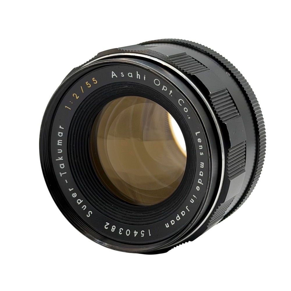 Asahi Super-Takumar 55mm f/2 M42 Screw Mount Prime Lens Made in Japan 1540382